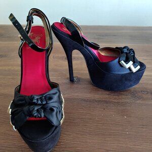 NEW Circus by Sam Edelman black suede platform heels size 10